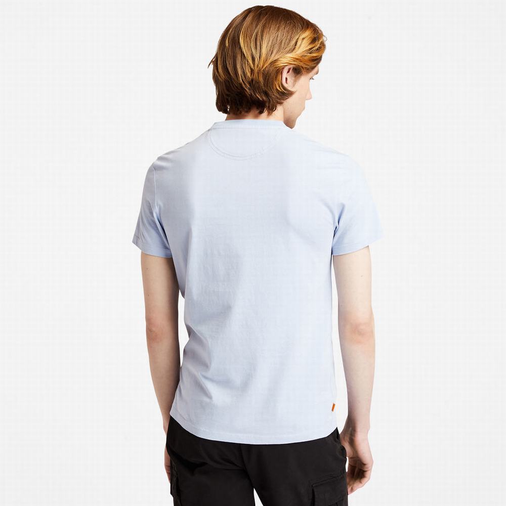 Timberland Dunstan River Crew Tişört Erkek Açık Mavi | TR-4293W