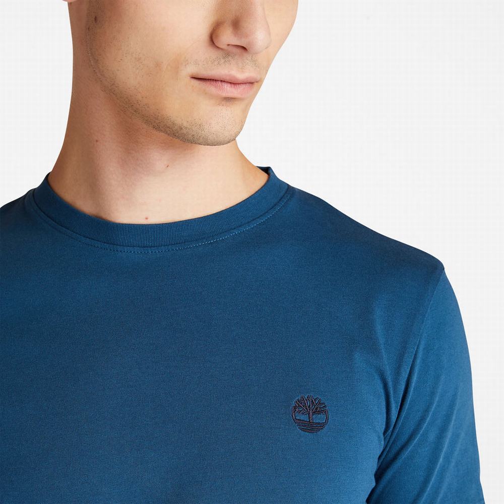 Timberland Dunstan River Crew Tişört Erkek Mavi | TR-5201E