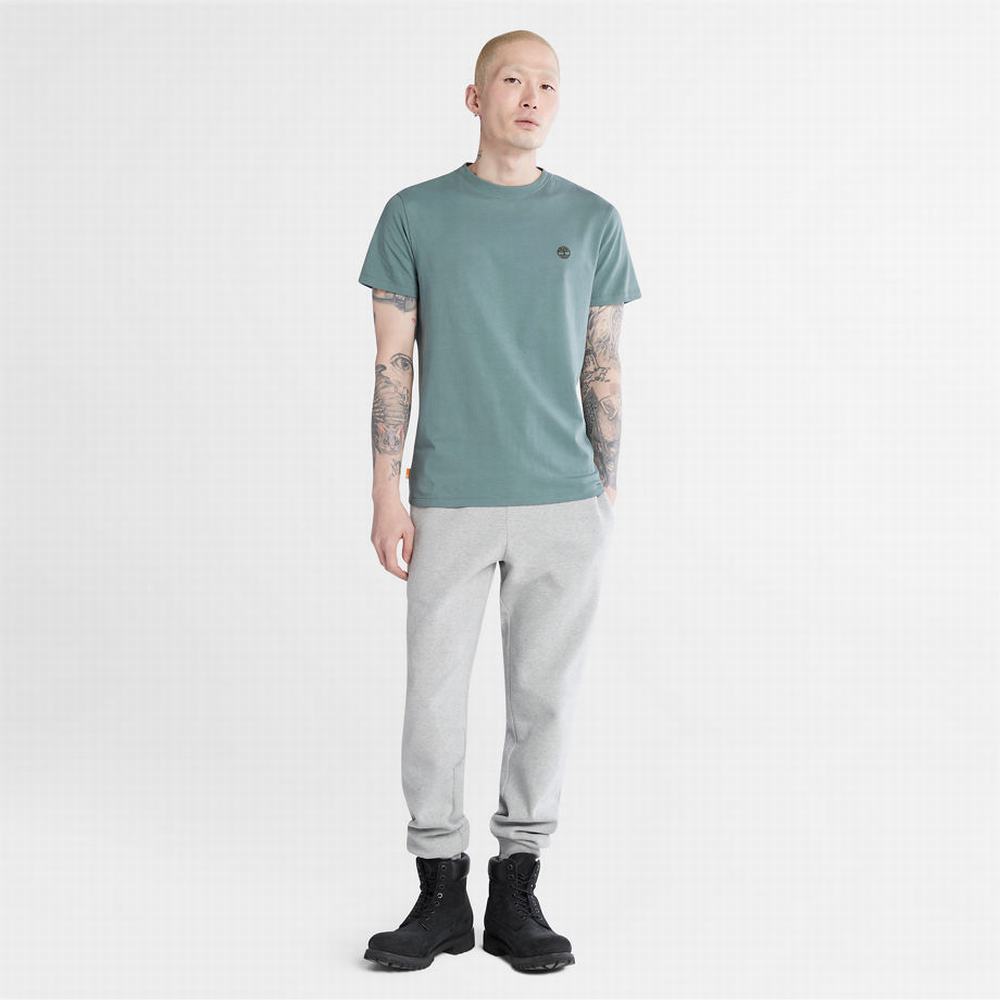 Timberland Dunstan River Crewneck Tişört Erkek Yeşil | TR-2561H