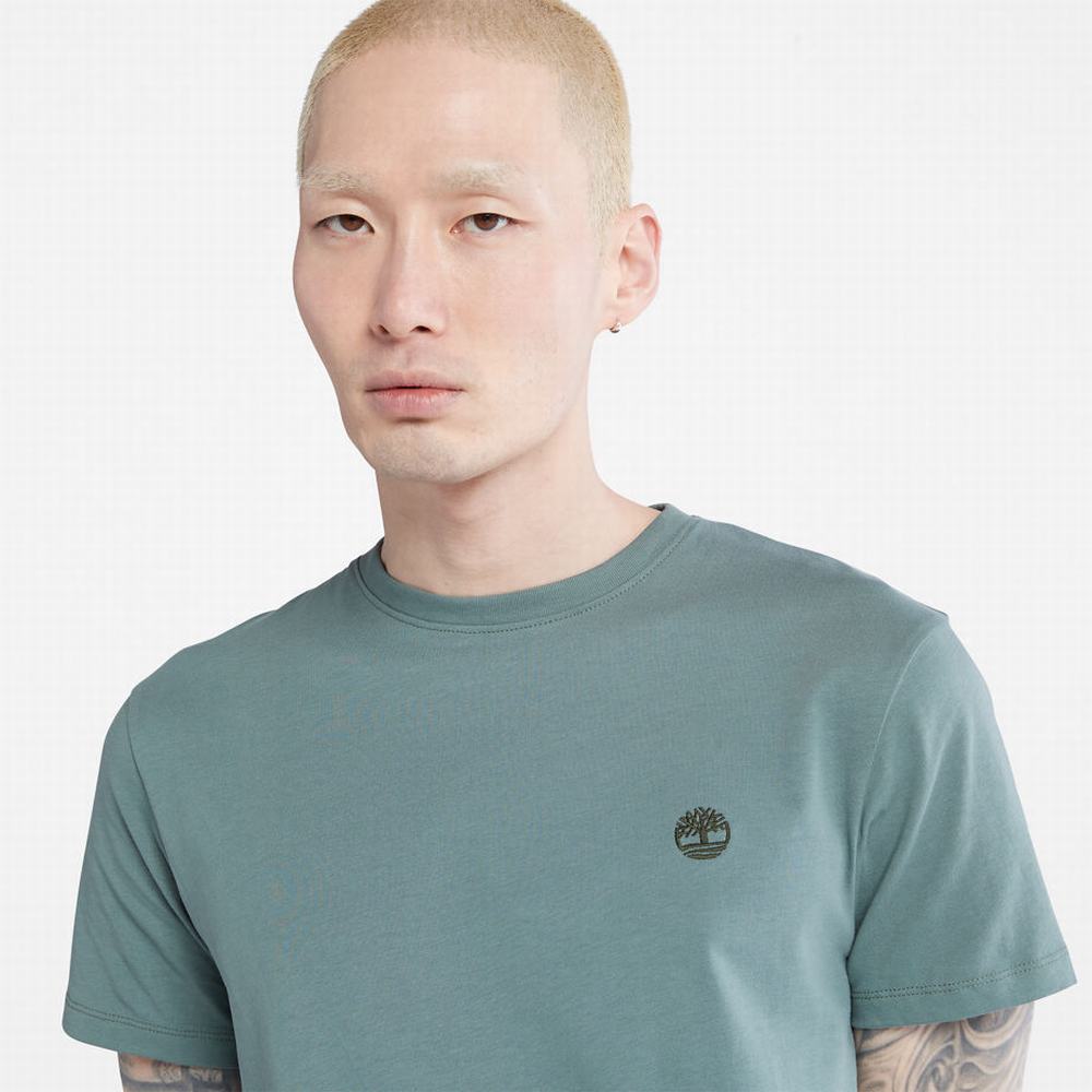 Timberland Dunstan River Crewneck Tişört Erkek Yeşil | TR-2561H