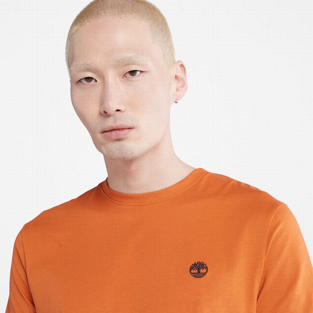 Timberland Dunstan River Crewneck Tişört Erkek Turuncu | TR-4082G