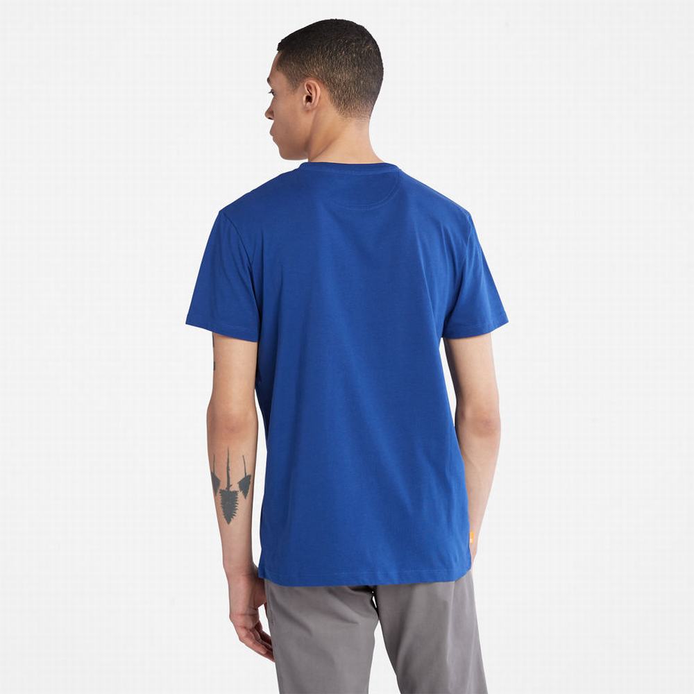 Timberland Dunstan River Crewneck Tişört Erkek Koyu Mavi | TR-5941F