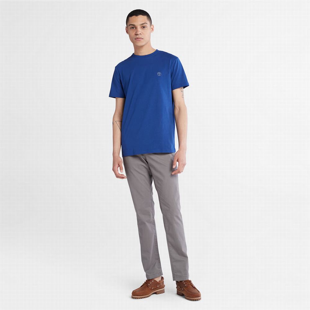 Timberland Dunstan River Crewneck Tişört Erkek Koyu Mavi | TR-5941F