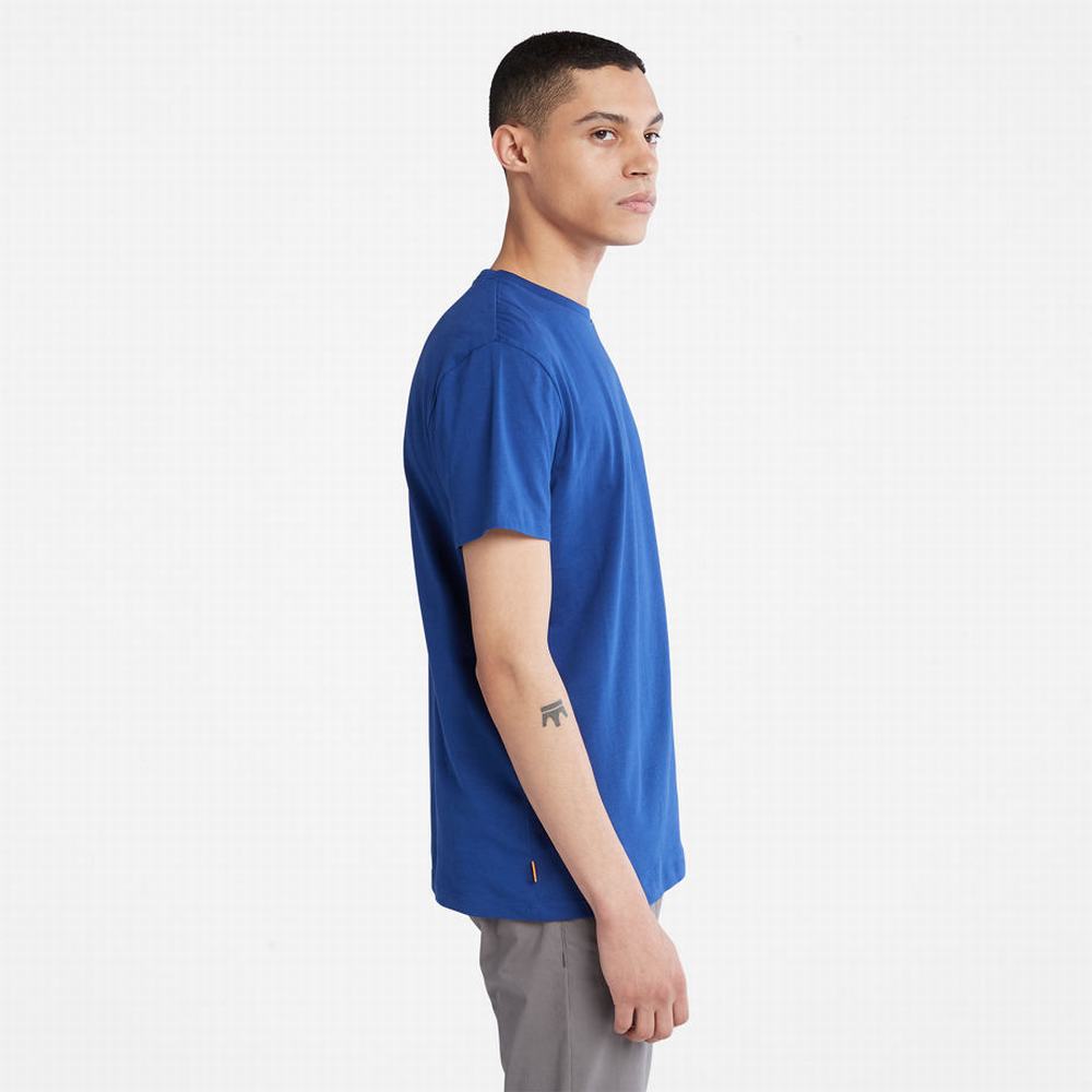 Timberland Dunstan River Crewneck Tişört Erkek Koyu Mavi | TR-5941F