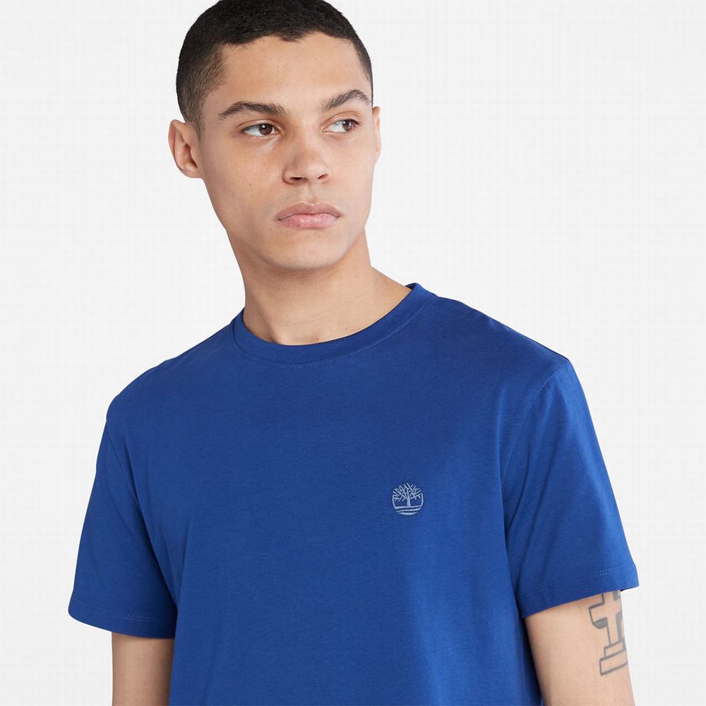 Timberland Dunstan River Crewneck Tişört Erkek Koyu Mavi | TR-5941F