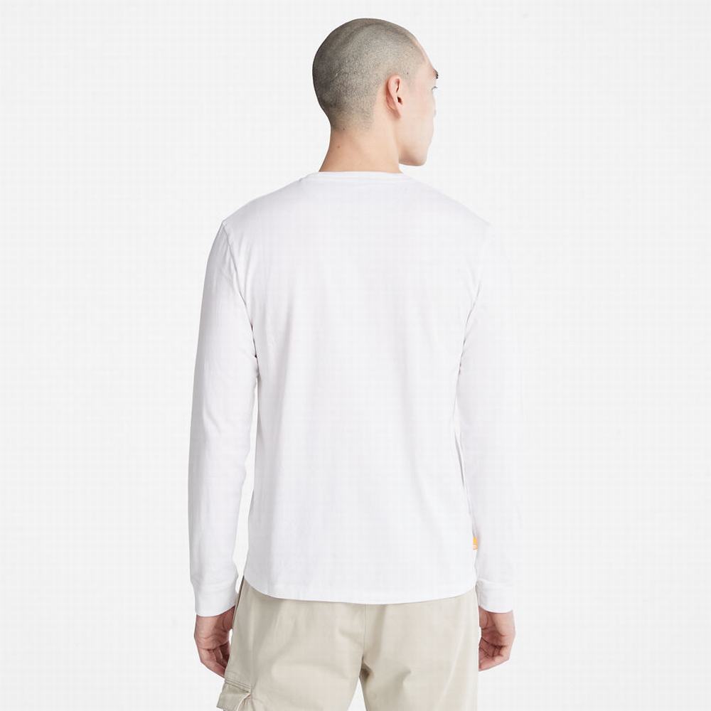 Timberland Dunstan River LS Tişört Erkek Beyaz | TR-3674A