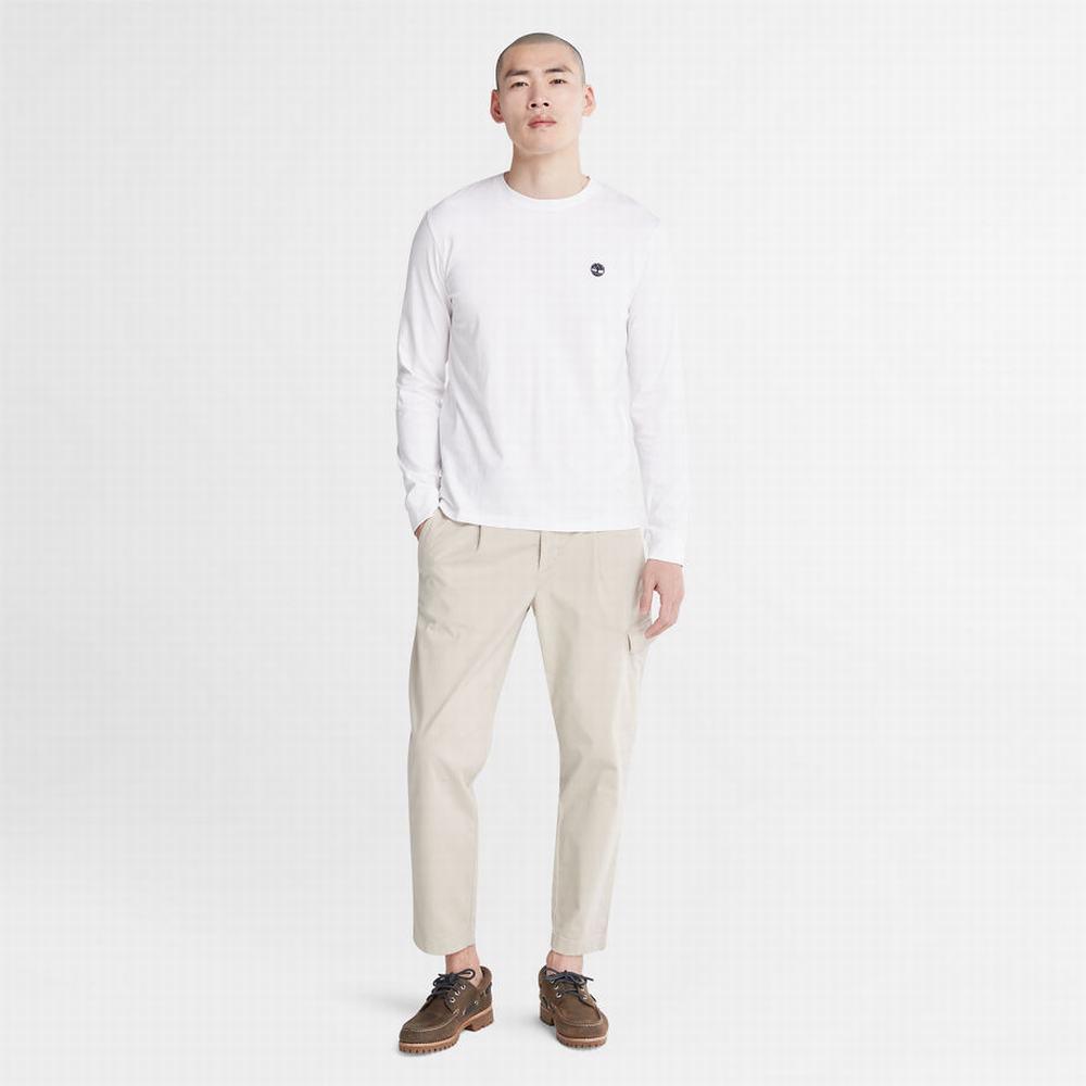 Timberland Dunstan River LS Tişört Erkek Beyaz | TR-3674A