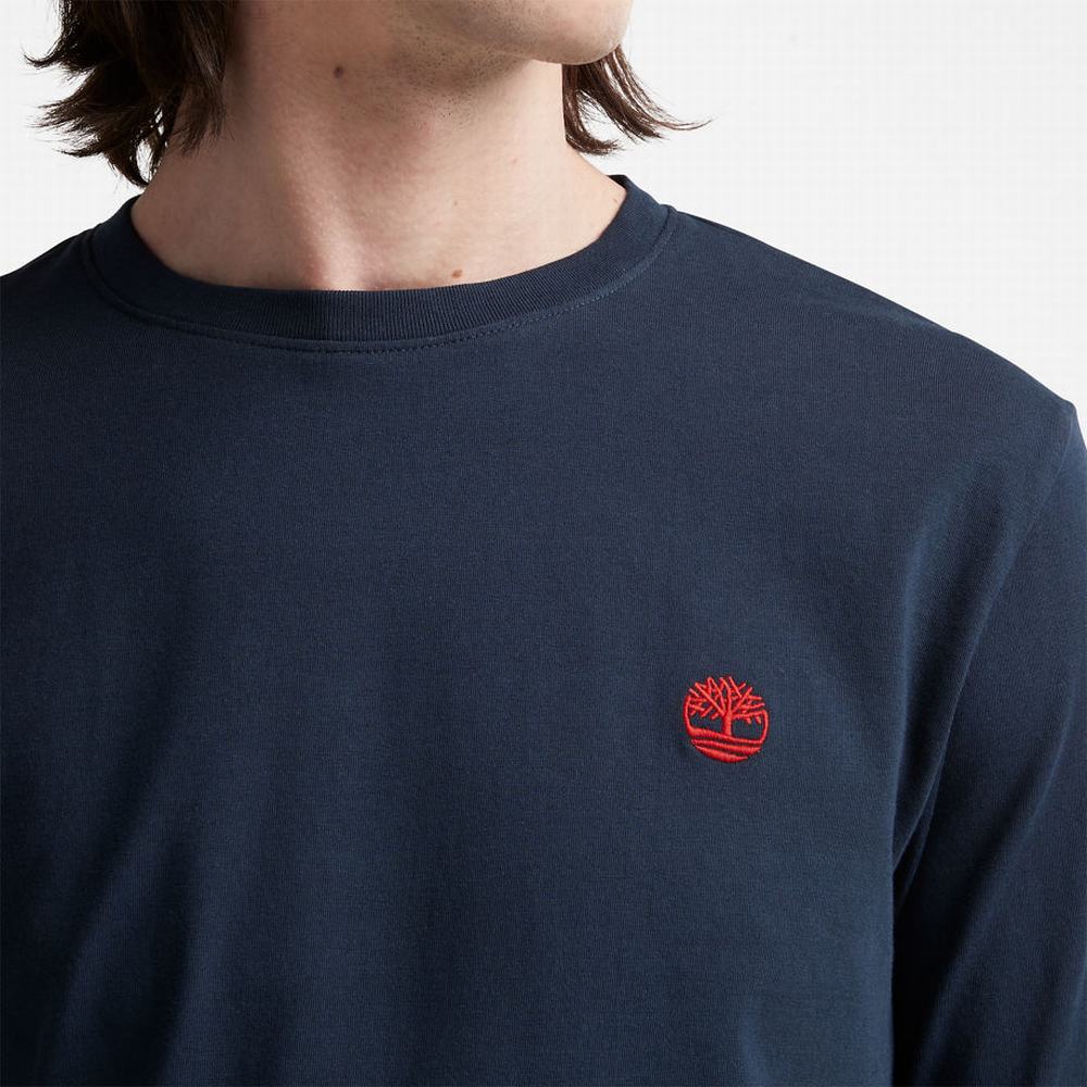 Timberland Dunstan River LS Tişört Erkek Lacivert | TR-6208U
