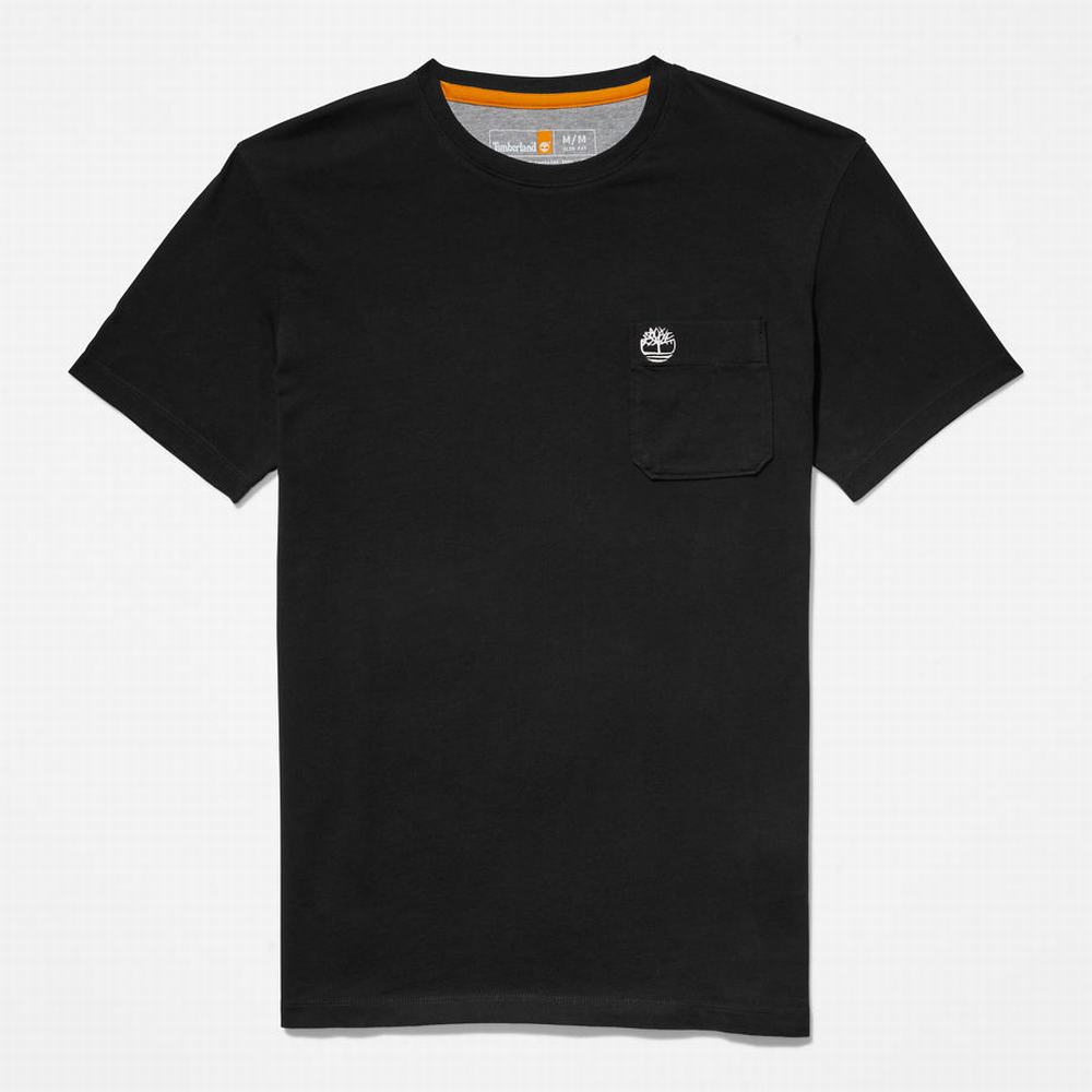 Timberland Dunstan River Pocket Tişört Erkek Siyah | TR-0781H