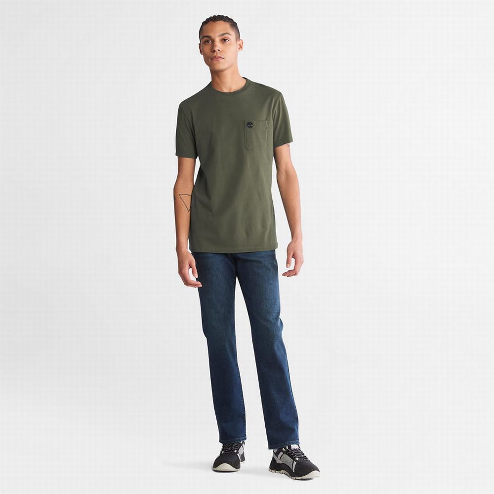 Timberland Dunstan River Pocket Tişört Erkek Yeşil | TR-5873G