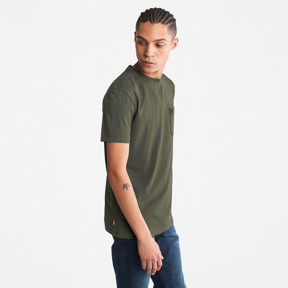 Timberland Dunstan River Pocket Tişört Erkek Yeşil | TR-5873G
