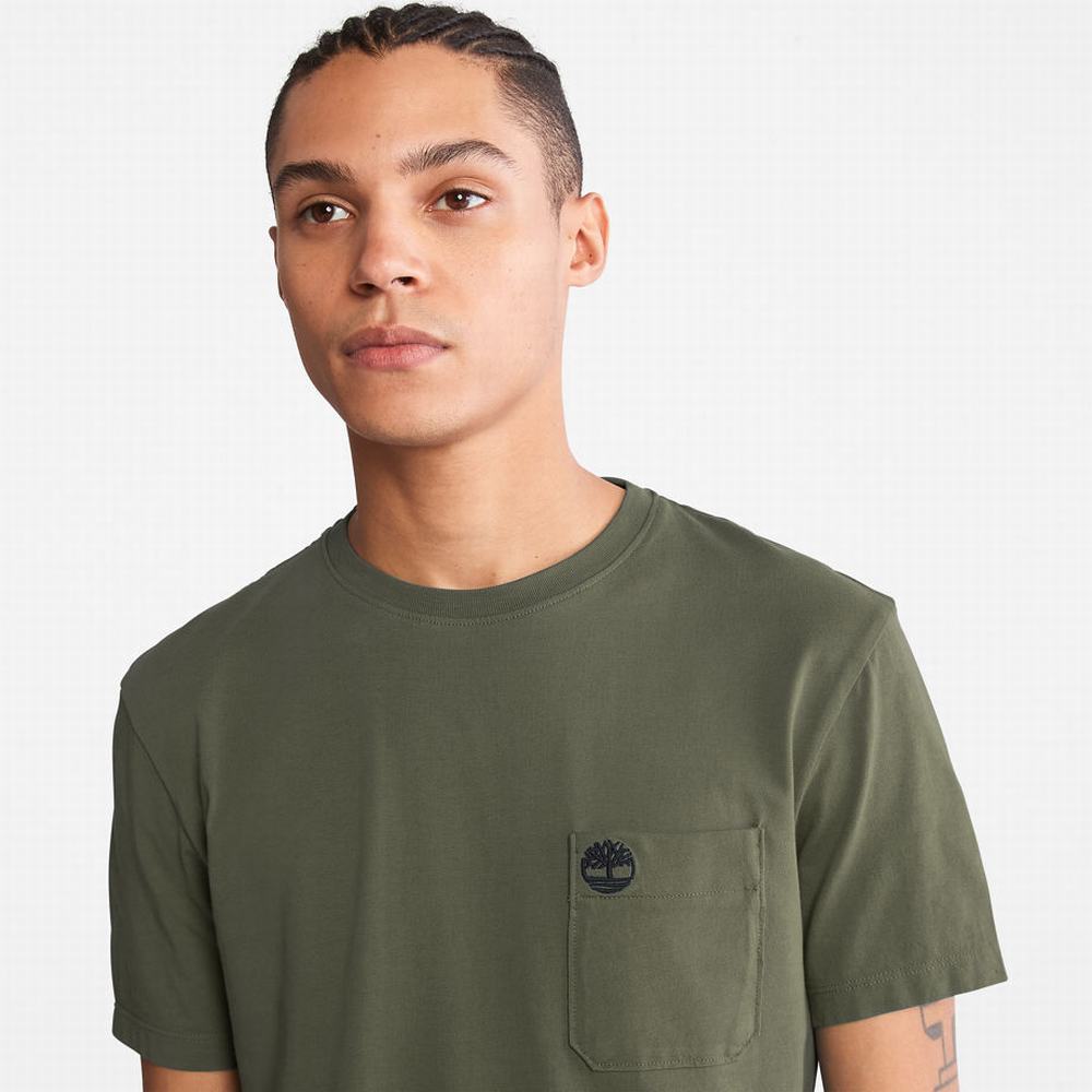 Timberland Dunstan River Pocket Tişört Erkek Yeşil | TR-5873G