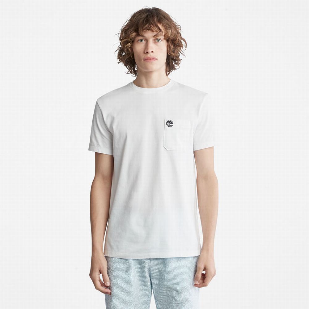 Timberland Dunstan River Pocket Tişört Erkek Beyaz | TR-7402D