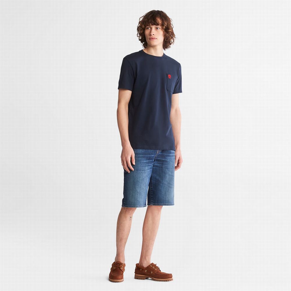 Timberland Dunstan River Pocket Tişört Erkek Lacivert | TR-8462F