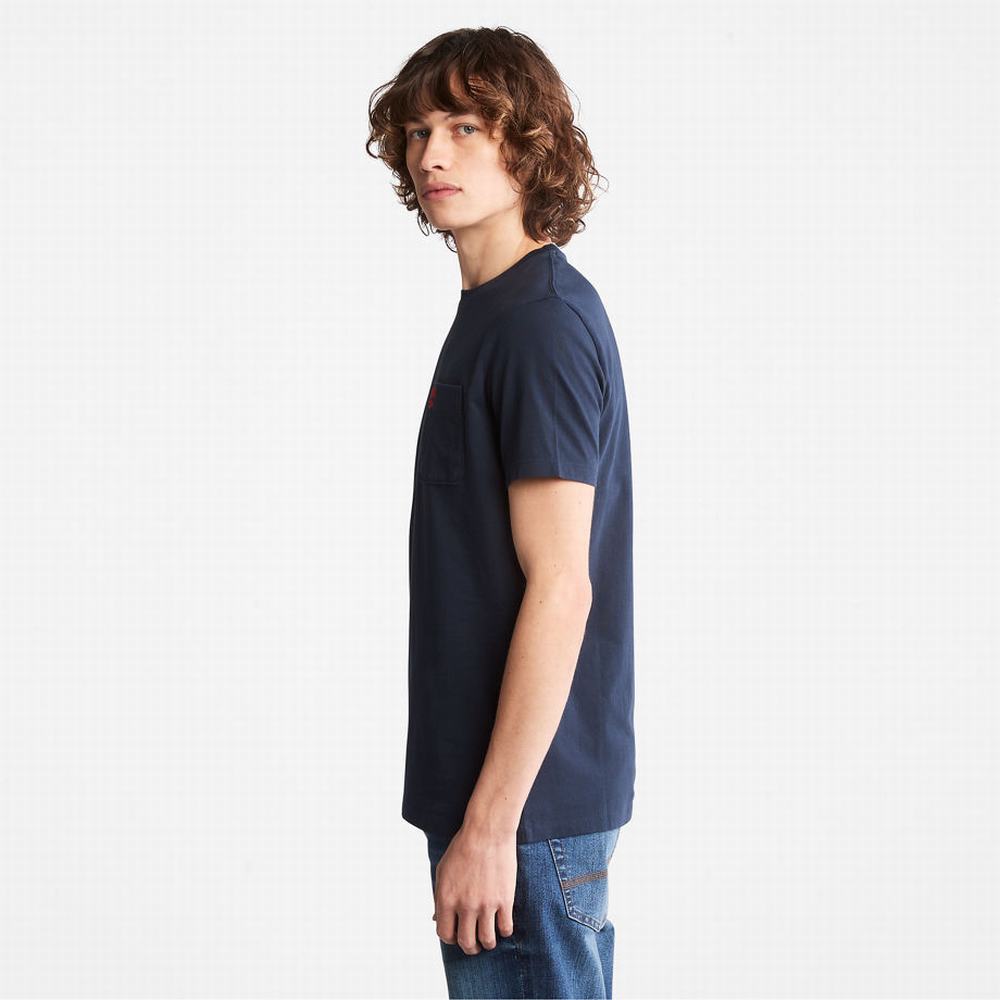 Timberland Dunstan River Pocket Tişört Erkek Lacivert | TR-8462F