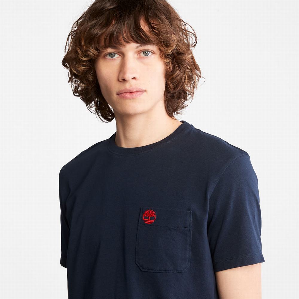 Timberland Dunstan River Pocket Tişört Erkek Lacivert | TR-8462F