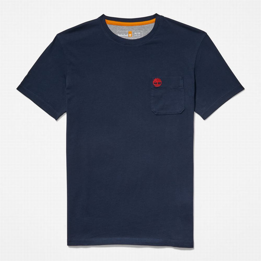 Timberland Dunstan River Pocket Tişört Erkek Lacivert | TR-8462F