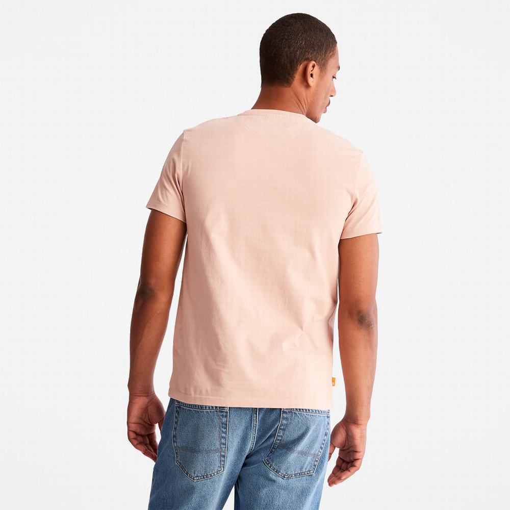Timberland Dunstan River Tişört Erkek Açık Pembe | TR-7634B