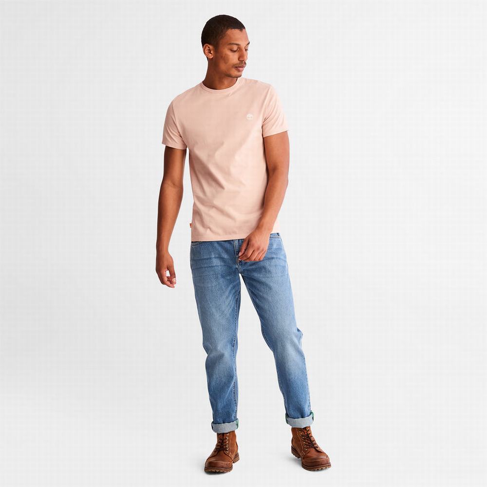 Timberland Dunstan River Tişört Erkek Açık Pembe | TR-7634B