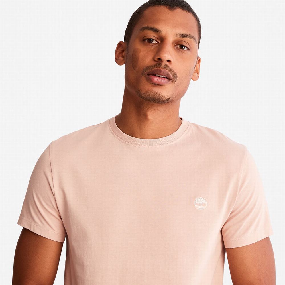 Timberland Dunstan River Tişört Erkek Açık Pembe | TR-7634B