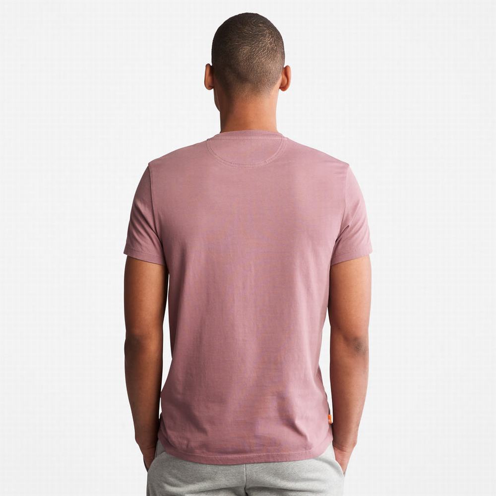 Timberland Dunstan River Tişört Erkek Pembe | TR-0236V