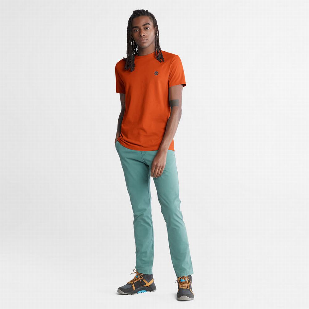 Timberland Dunstan River Tişört Erkek Turuncu | TR-0764Z