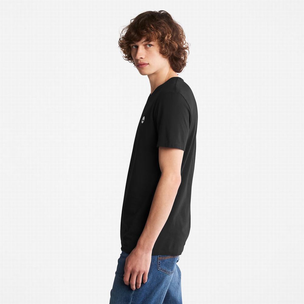 Timberland Dunstan River V-Neck Tişört Erkek Siyah | TR-1834F