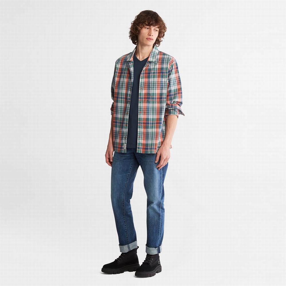 Timberland Dunstan River V-Neck Tişört Erkek Lacivert | TR-2039J