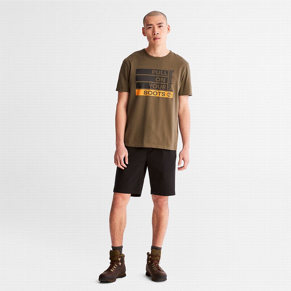 Timberland Earth Day EK+ Tişört Erkek Koyu Yeşil | TR-7245N