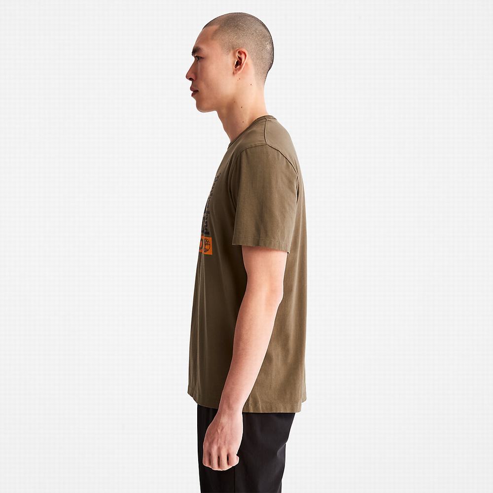 Timberland Earth Day EK+ Tişört Erkek Koyu Yeşil | TR-7245N