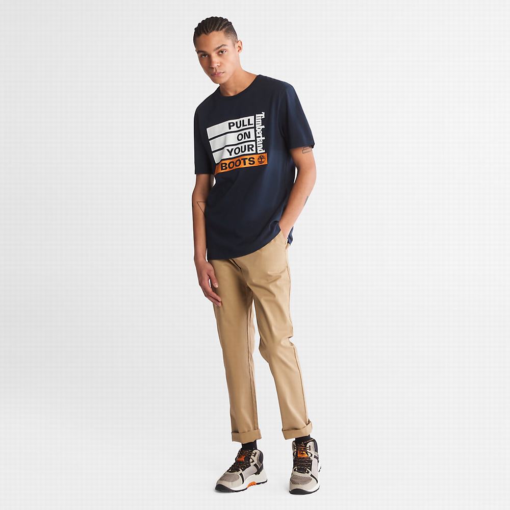 Timberland Earth Day EK+ Tişört Erkek Lacivert | TR-1476M