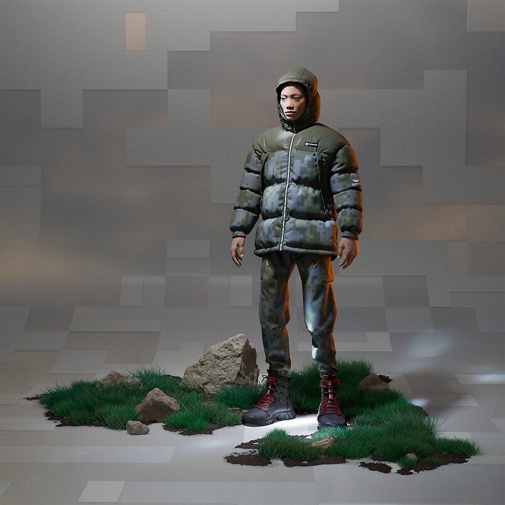 Timberland Earthkeepers® by Raeburn All Gender Puffer Ceket Erkek Yeşil Camo | TR-6809G