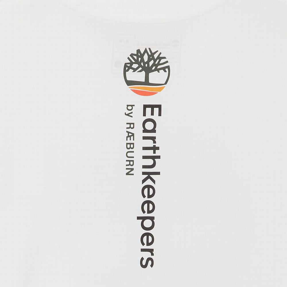 Timberland Earthkeepers® by Raeburn All Gender Logo Tişört Erkek Beyaz | TR-8912P