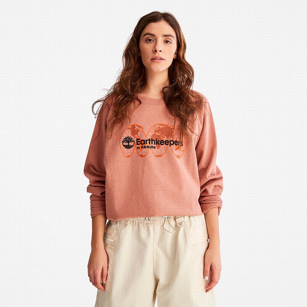Timberland Earthkeepers® by Raeburn Archive Globe Crewneck Tişörtü Kadın Turuncu | TR-0568S