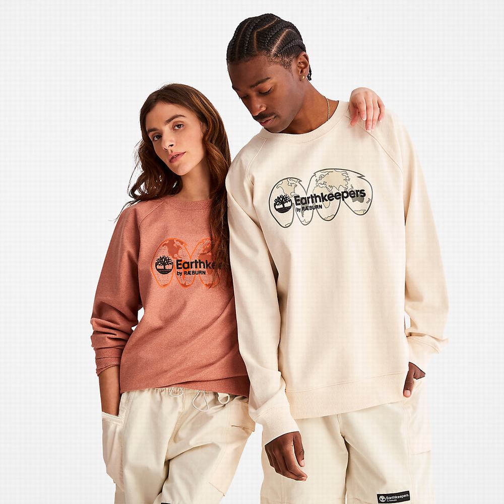 Timberland Earthkeepers® by Raeburn Archive Globe Crewneck Tişörtü Erkek Bej Rengi | TR-7524K