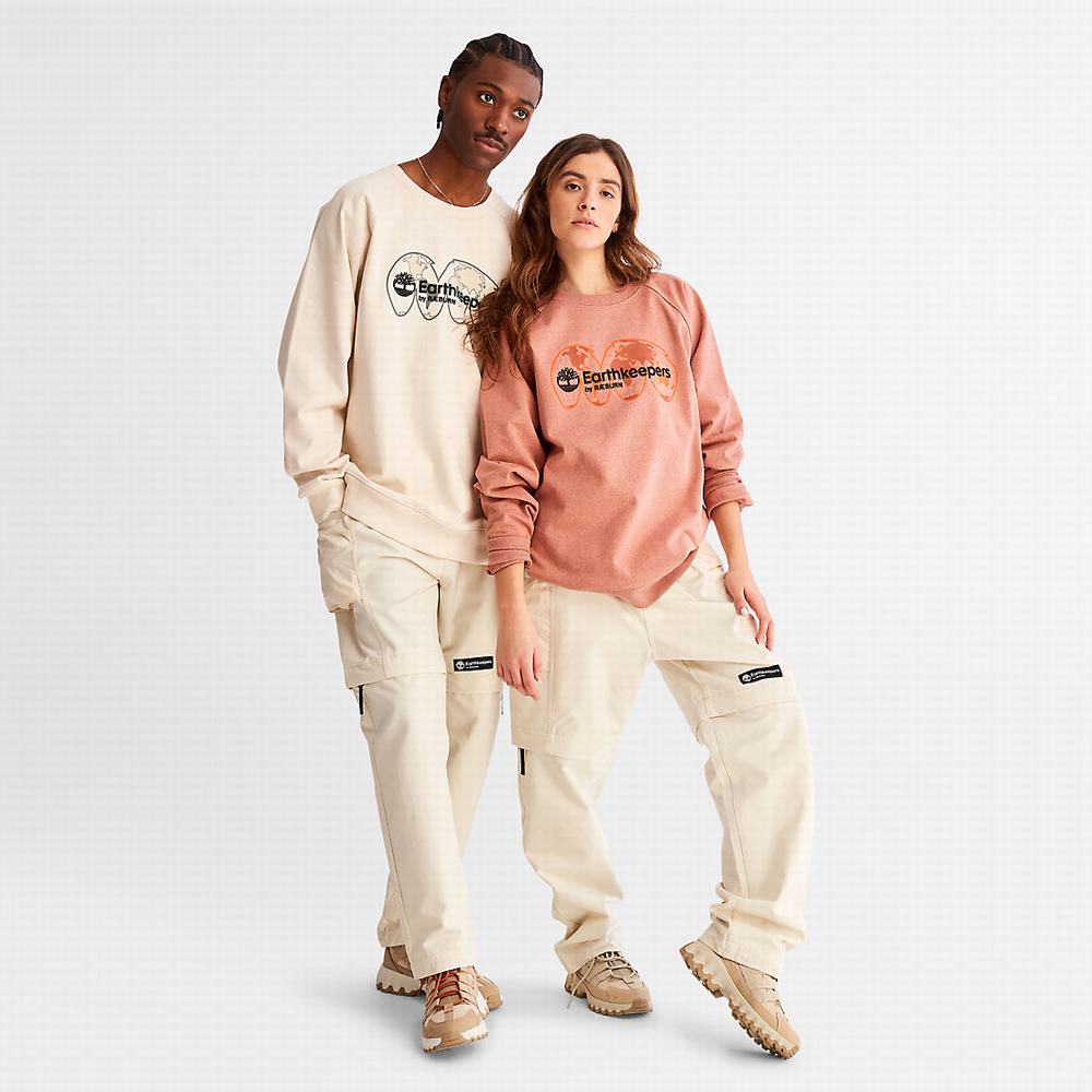 Timberland Earthkeepers® by Raeburn Archive Globe Crewneck Tişörtü Erkek Bej Rengi | TR-7524K