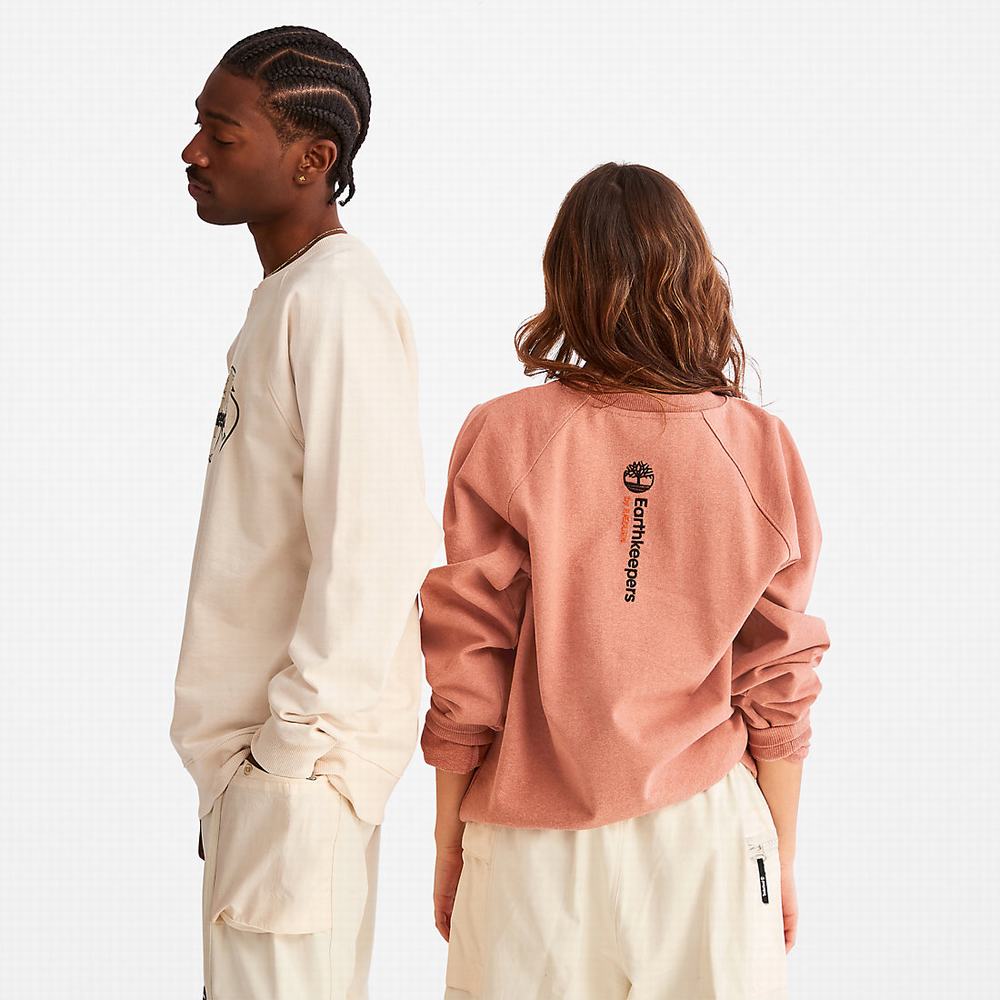Timberland Earthkeepers® by Raeburn Archive Globe Crewneck Tişörtü Erkek Bej Rengi | TR-7524K
