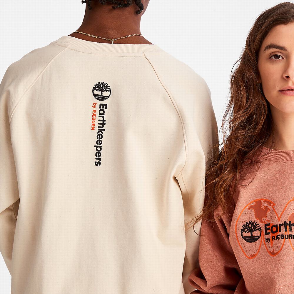 Timberland Earthkeepers® by Raeburn Archive Globe Crewneck Tişörtü Erkek Bej Rengi | TR-7524K