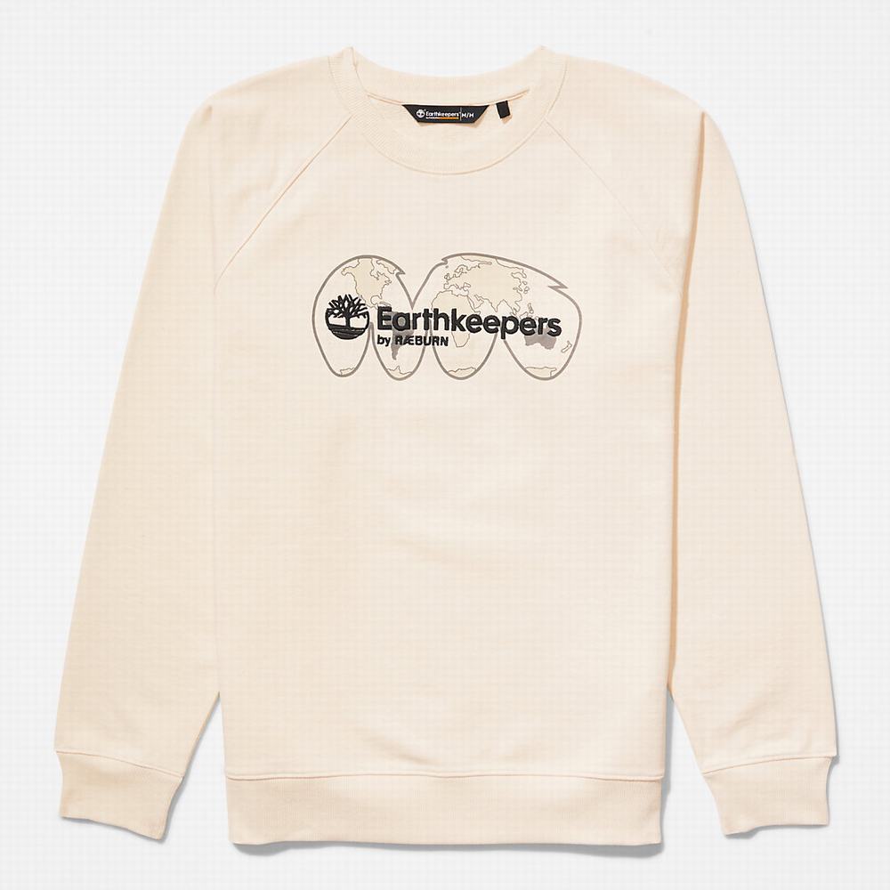 Timberland Earthkeepers® by Raeburn Archive Globe Crewneck Tişörtü Erkek Bej Rengi | TR-7524K