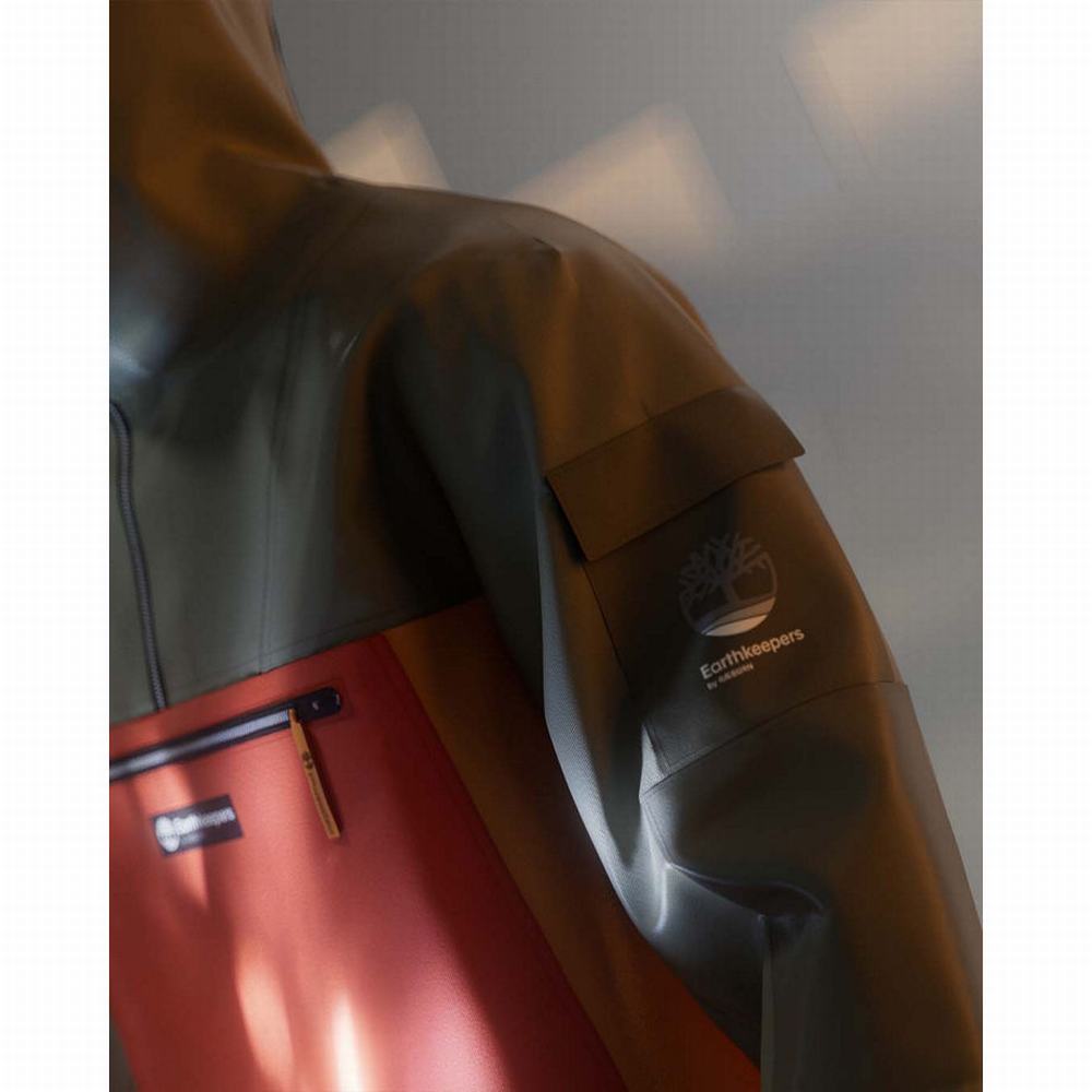Timberland Earthkeepers® by Raeburn Rainwear Ceket Erkek Haki Turuncu | TR-3718T