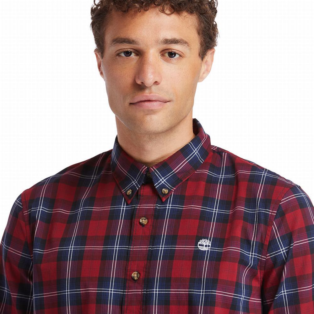 Timberland Eastham River Tartan Gömlek Erkek Kırmızı | TR-1485L