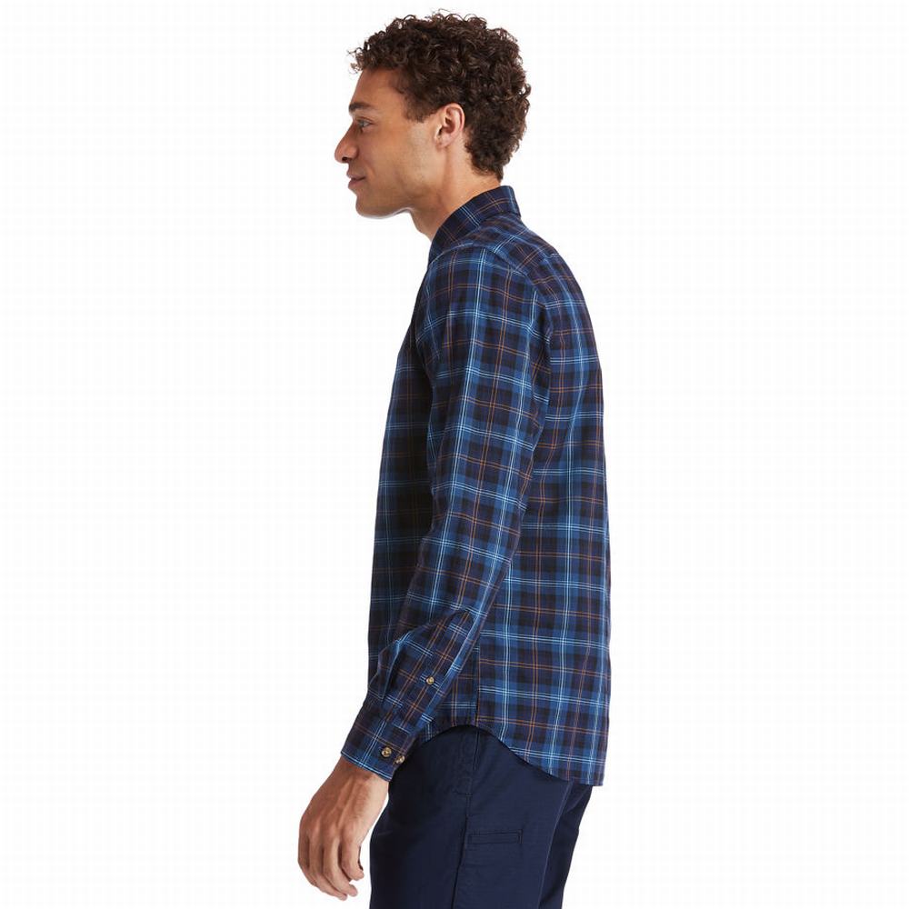 Timberland Eastham River Tartan Gömlek Erkek Mavi | TR-3196X
