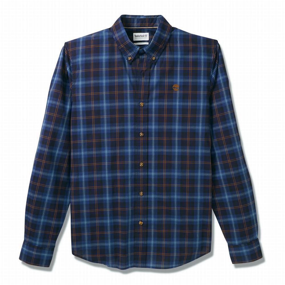 Timberland Eastham River Tartan Gömlek Erkek Mavi | TR-3196X