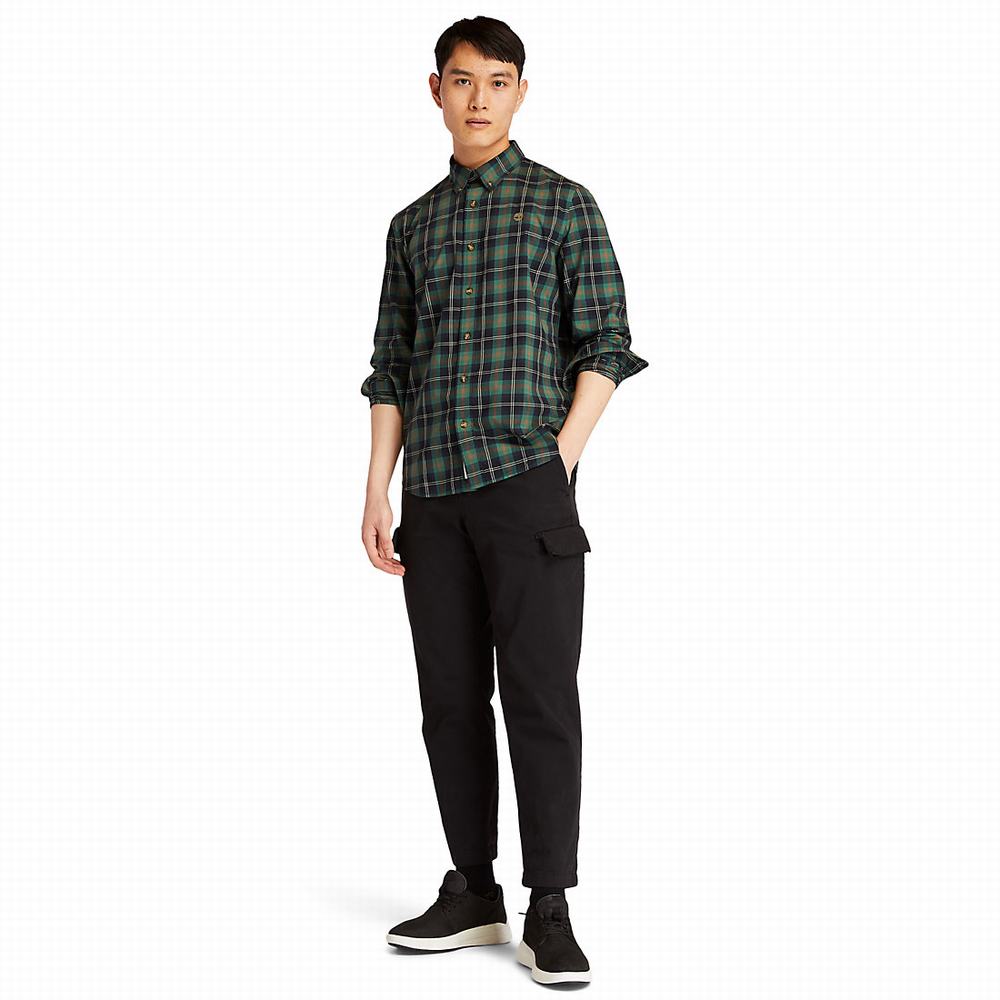 Timberland Eastham River Tartan Gömlek Erkek Yeşil | TR-5691K
