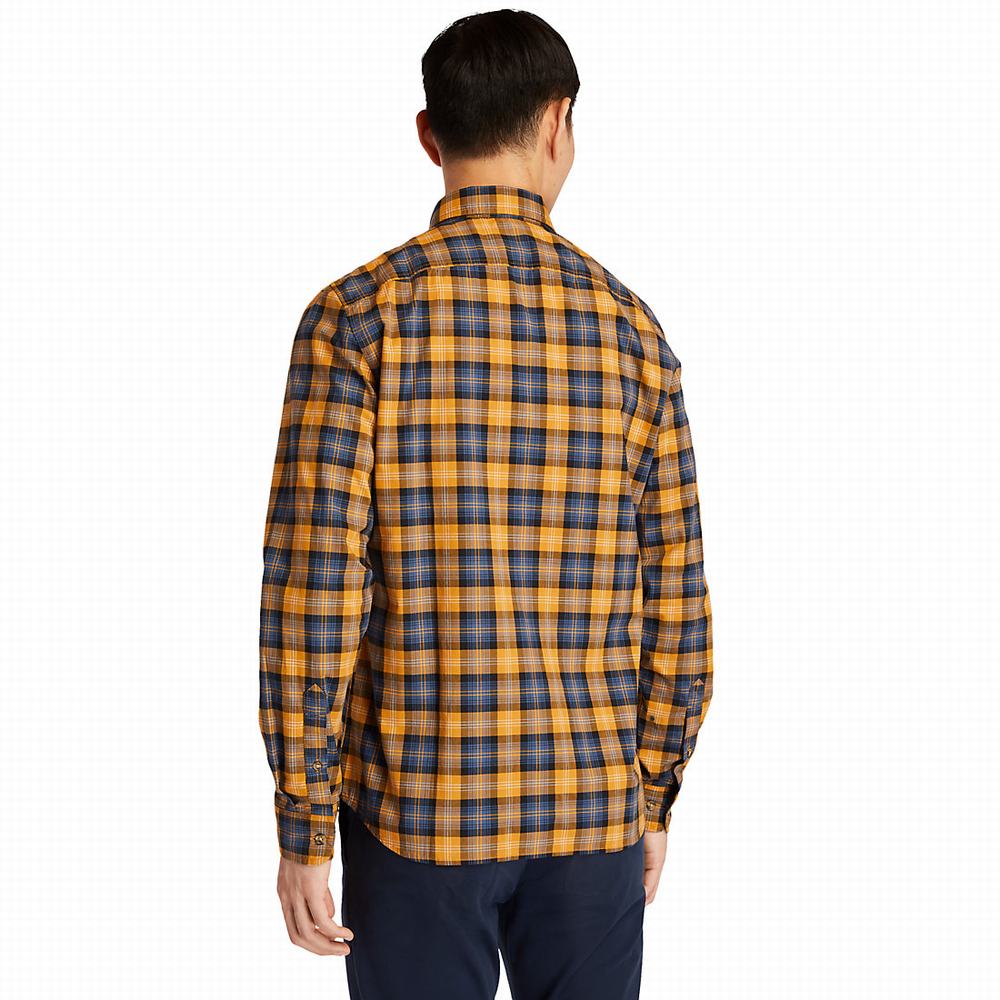 Timberland Eastham River Tartan Gömlek Erkek Sarı | TR-6821J