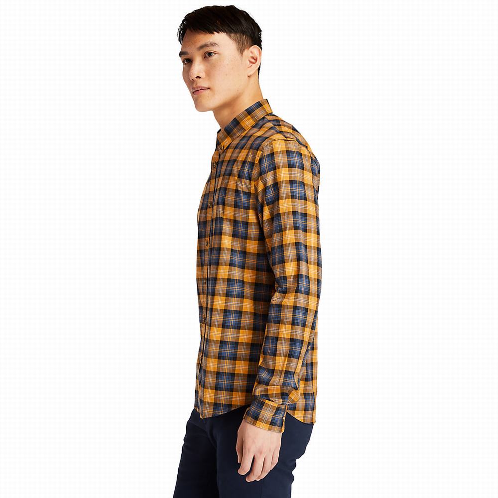 Timberland Eastham River Tartan Gömlek Erkek Sarı | TR-6821J