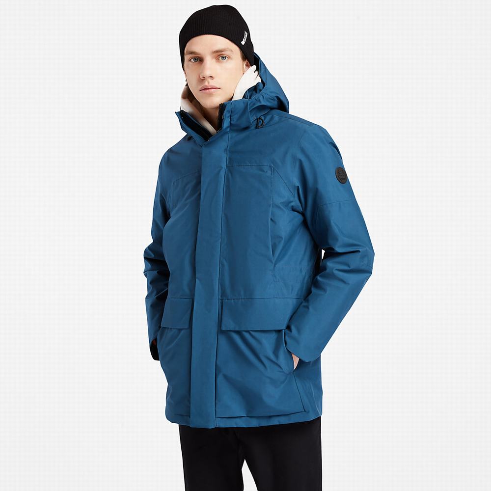 Timberland Eco Ready EK+ 3-in-1 Waterproof Ceket Erkek Mavi | TR-9240L