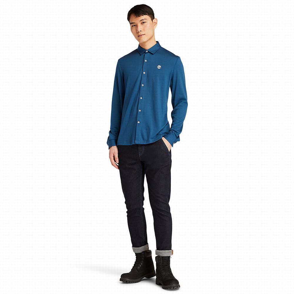 Timberland Eco-ready Gömlek Erkek Mavi | TR-9825R
