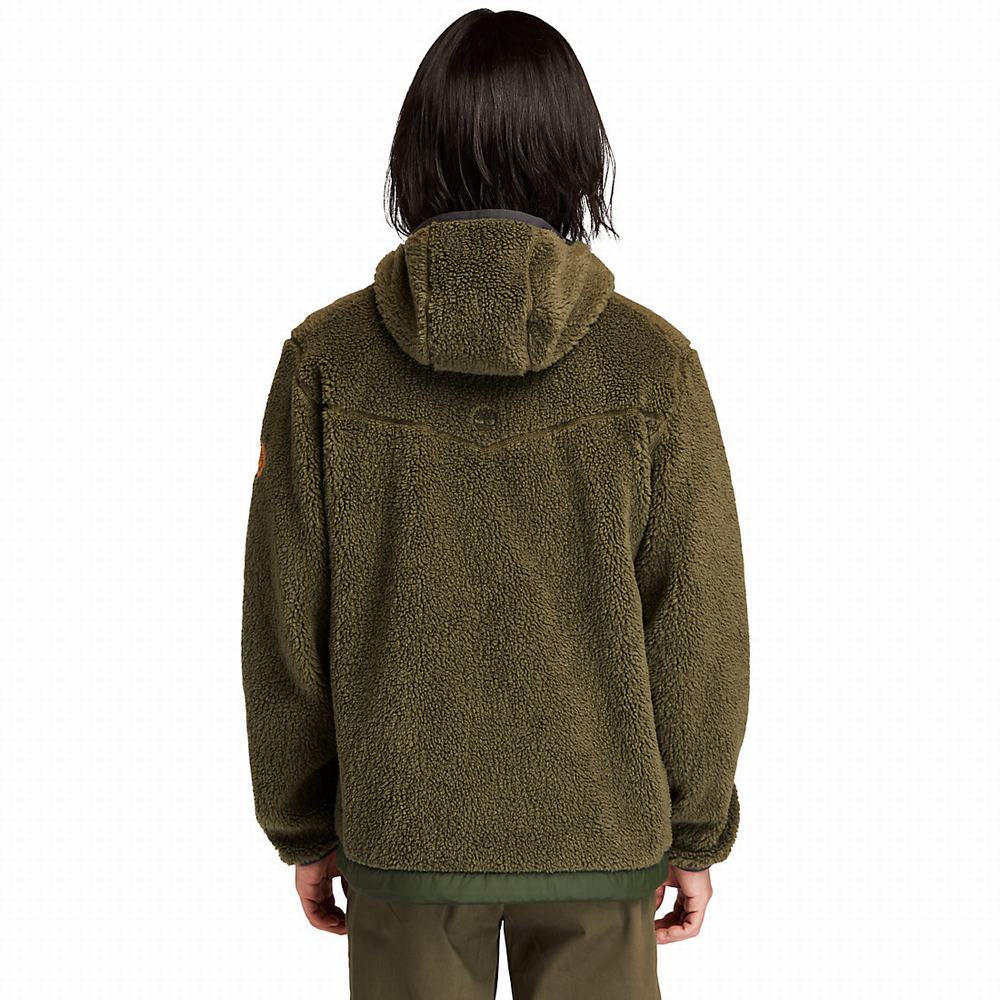 Timberland Ecoriginal Reversible Fleece Ceket Erkek Koyu Yeşil | TR-5417T