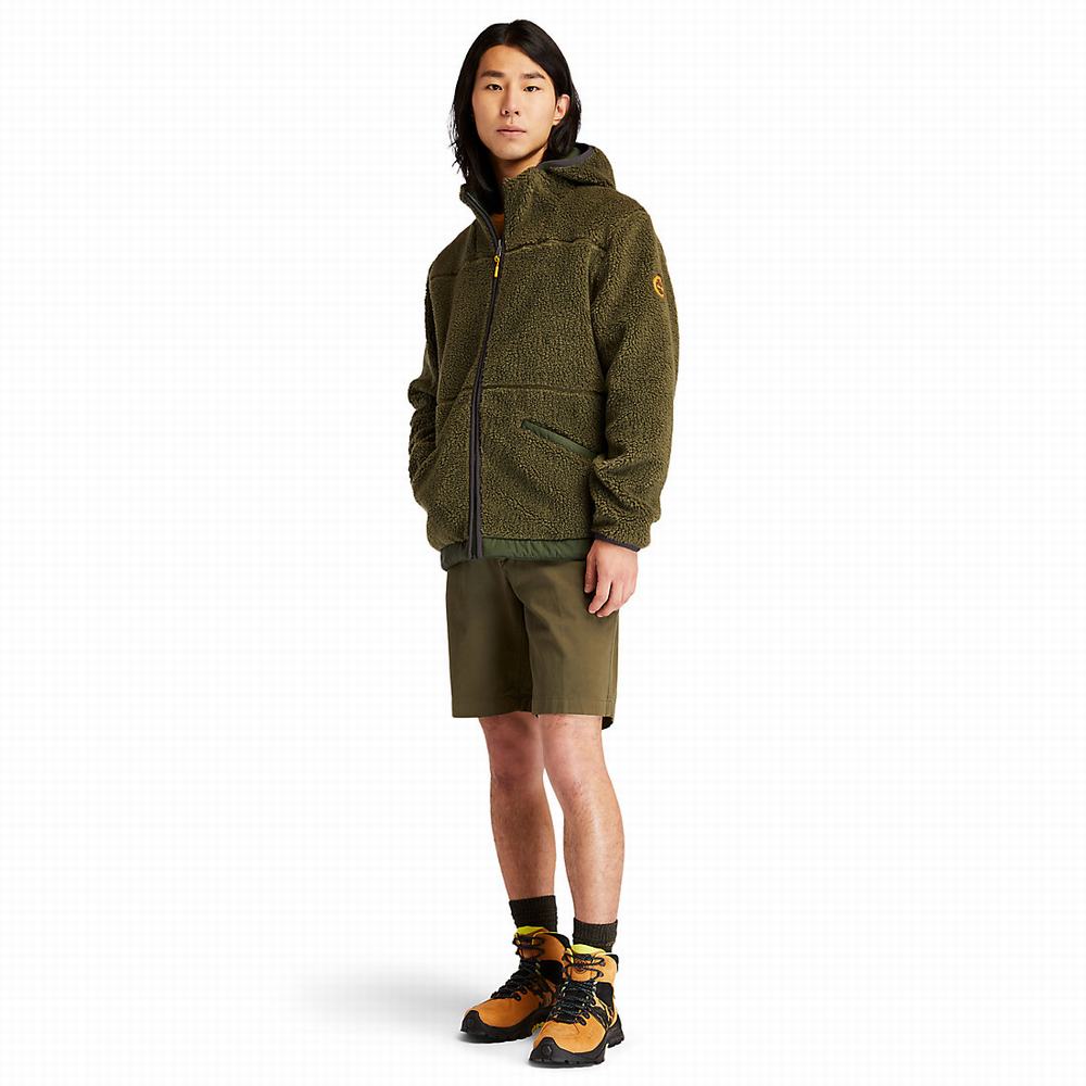 Timberland Ecoriginal Reversible Fleece Ceket Erkek Koyu Yeşil | TR-5417T